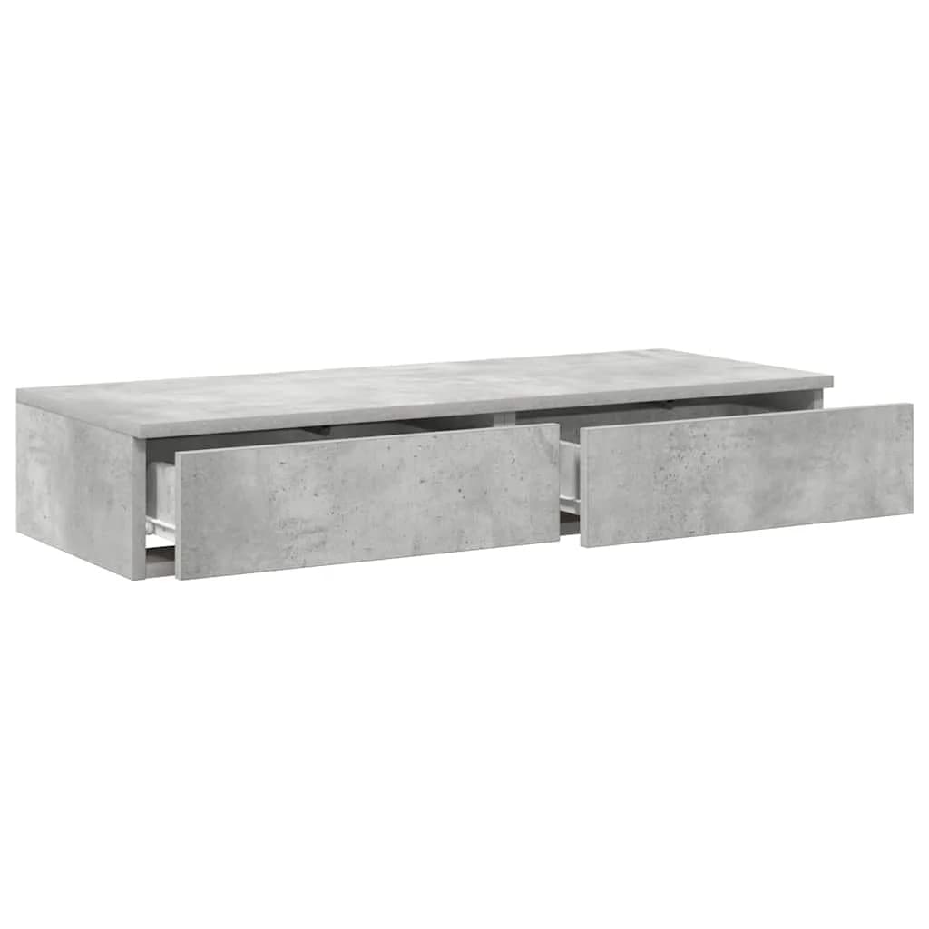 Posteljni predali s predalom Betonsko siva 80 x 36,5 x 16,5 cm - slika 5