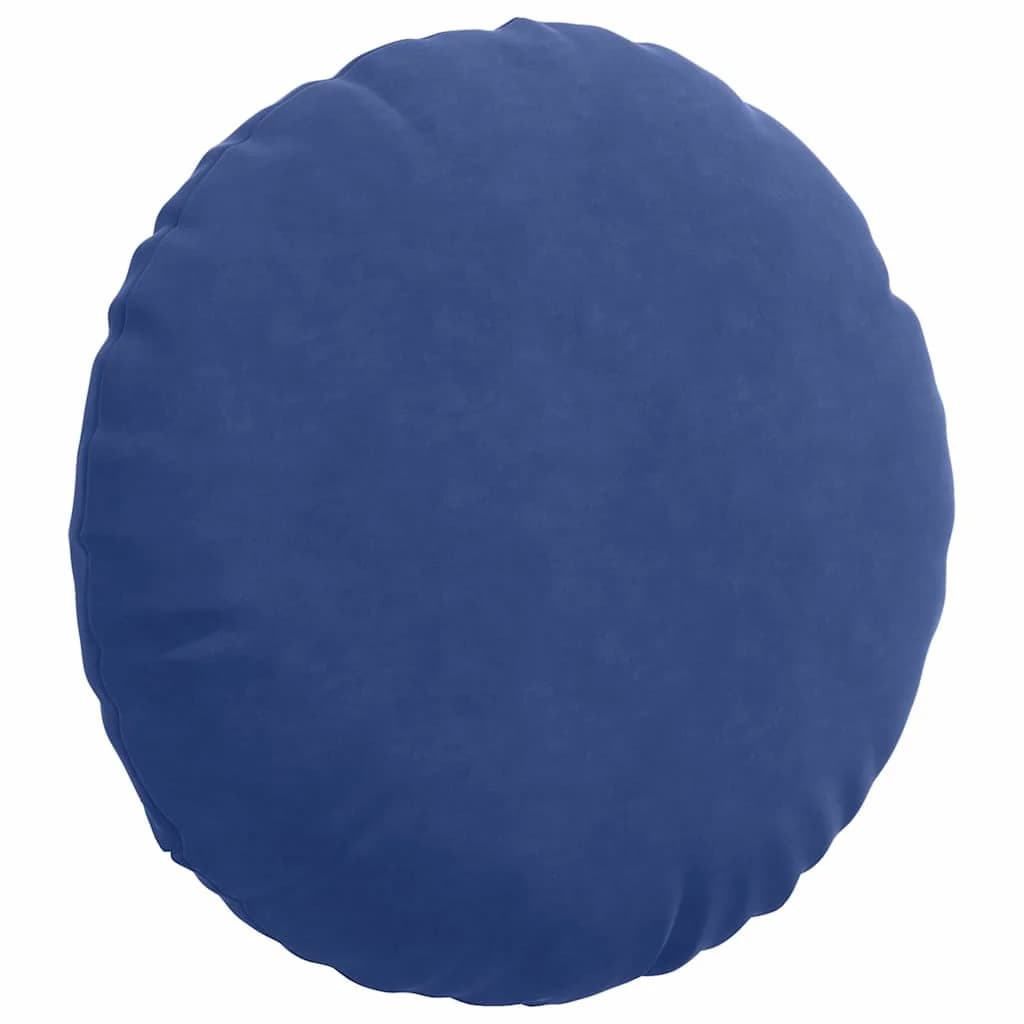 Sedežne blazine 2 pcs Policijska modra Ø 40 x 13 cm Žamet - slika 5