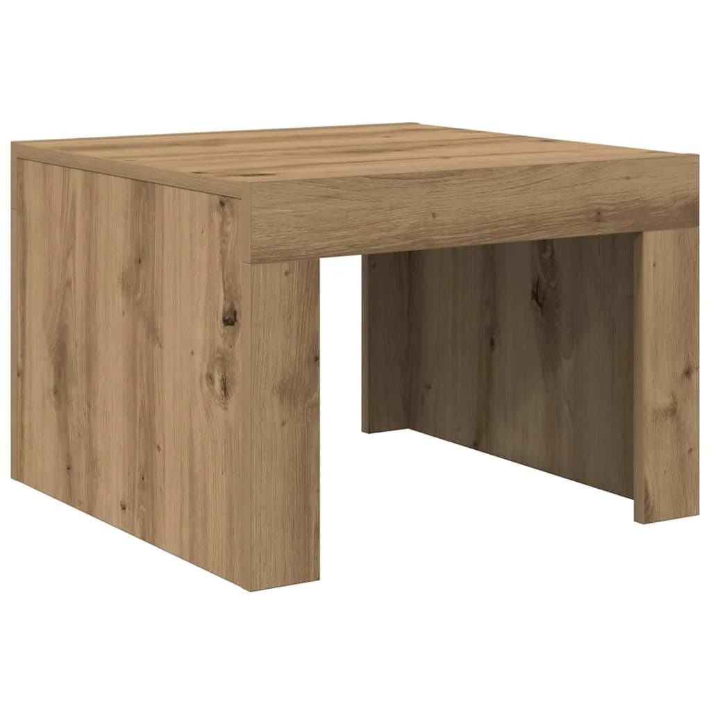 Klubska miza Umetni hrast 50 x 50 x 35 cm Inženirski les - slika 2