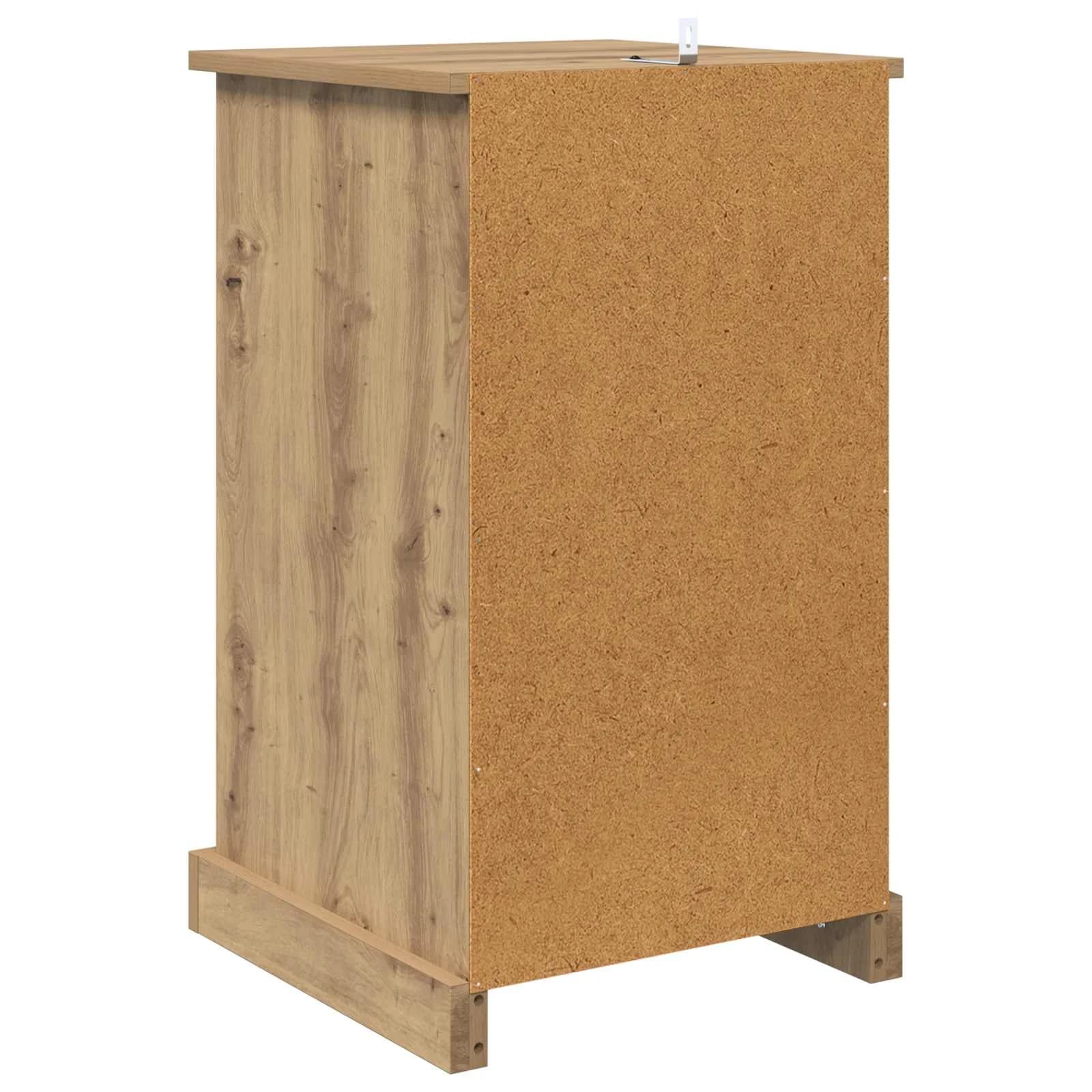 Nočna omarica Umetni hrast 39 x 39 x 67,5 cm Inženirski les - slika 8