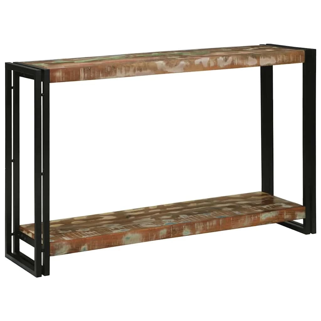 Konzolna miza večbarvno 120 x 33 x 75 cm Trdna obnovljena les