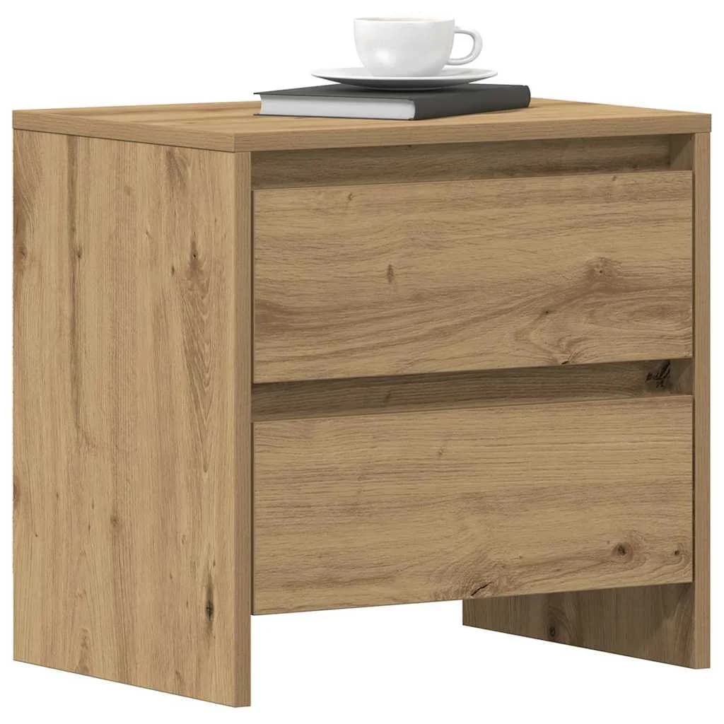 Nočna omarica 2 kos Umetni hrast 45 x 34 x 44,5 cm - slika 3