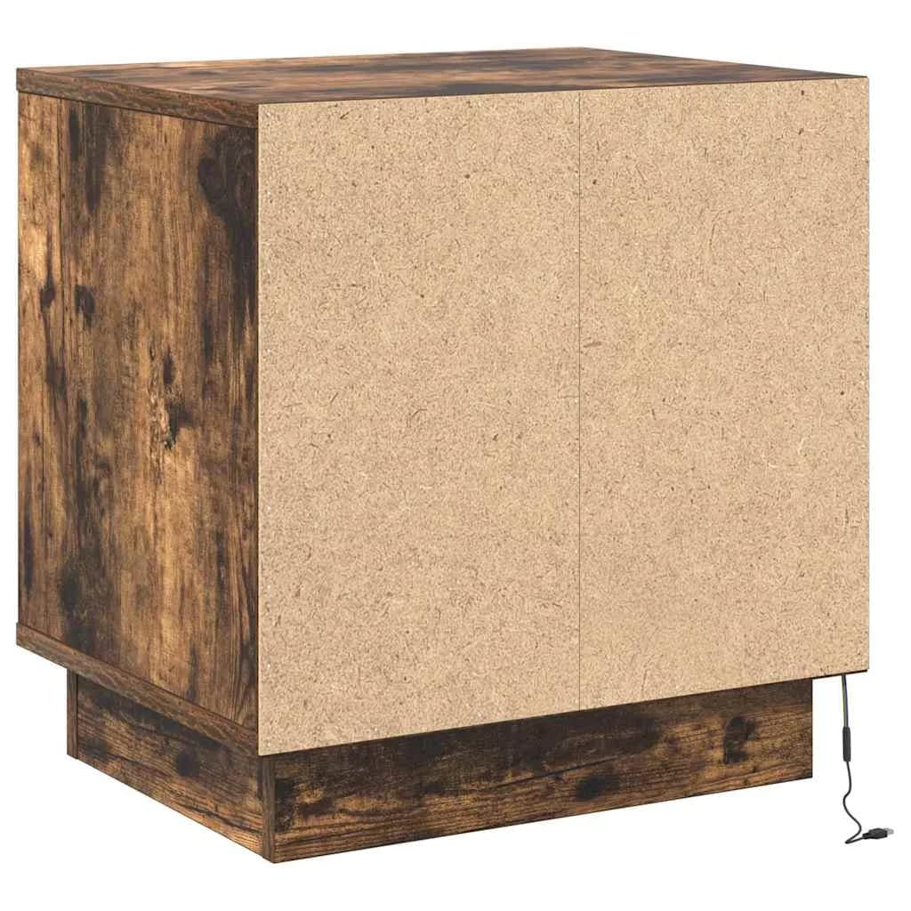 Nočna omarica Dimljeni oreh 44 x 34,5 x 45 cm Inženirski les - slika 9