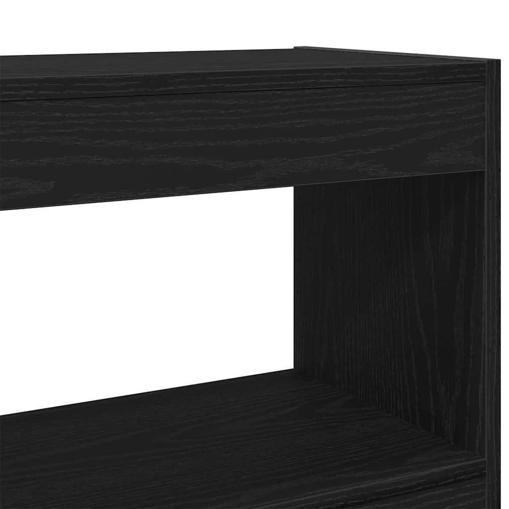 Knjižna omara 2 nivojev 100 x 30 x 72 cm Inženirski les - slika 8
