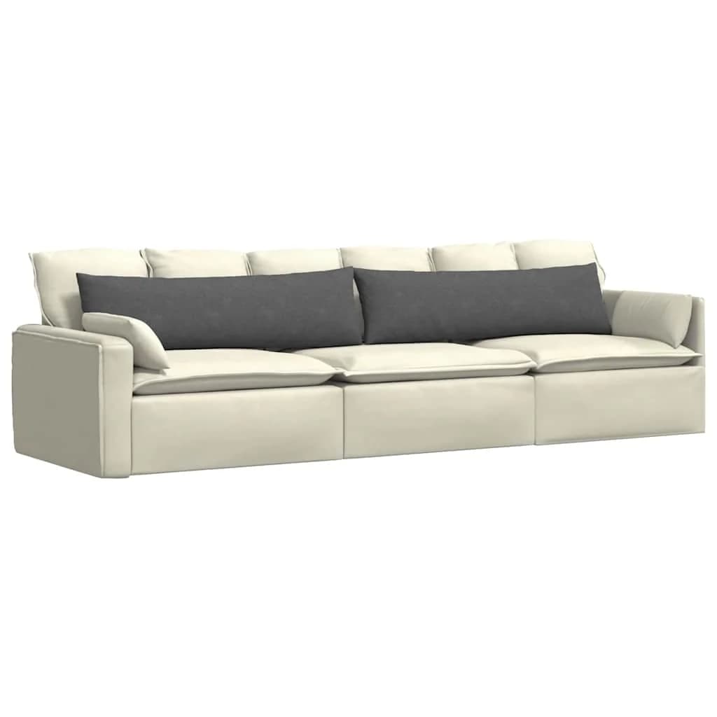 Blazine za kavč 2 pcs Temno siva 145 x 40 cm Žametna tkanina - slika 3