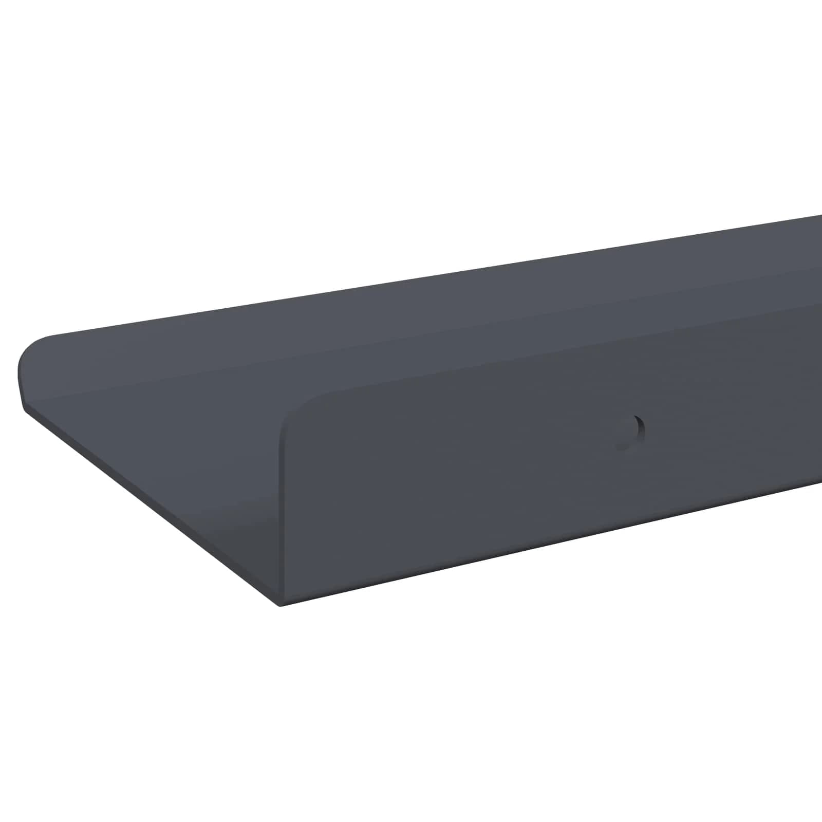 Ležeča polica Montaža za steno 2 kos Antracit 60 x 8,5 x 2,5 cm - slika 7