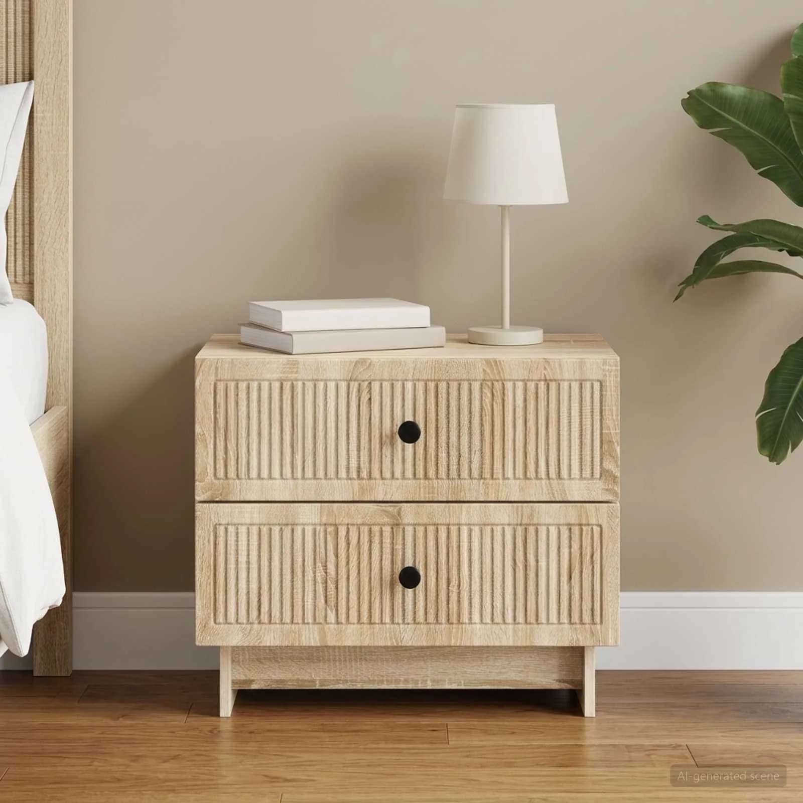 Nočna omarica Sonoma hrast 62 x 34,5 x 47,5 cm Inženirski les
