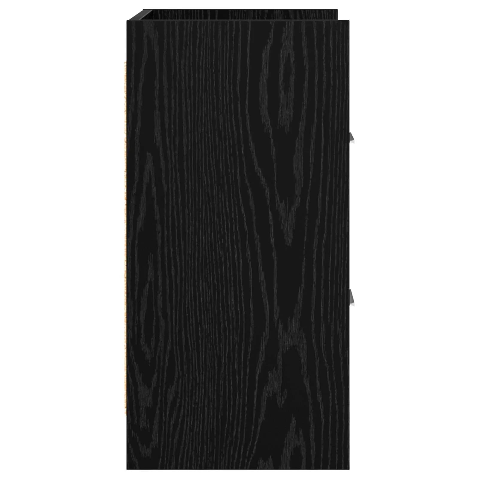 Posteljne mize 2 kos Črni hrast 40 x 30 x 60 cm Inženirski les - slika 5