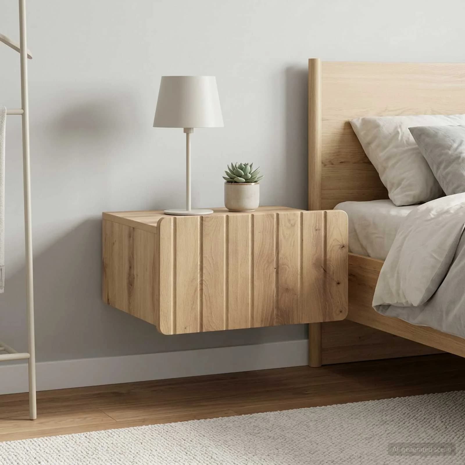 Stenski nočni omarici 2 kos Artisan hrast 49 x 34,5 x 24 cm - slika 4