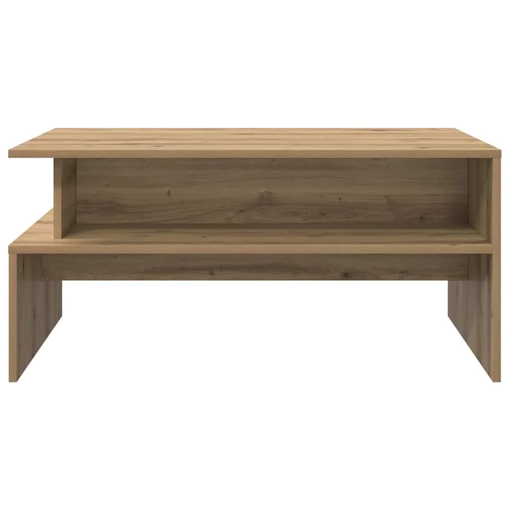 Klubska miza Umetni hrast 90 x 55 x 42,5 cm Inženirski les - slika 5