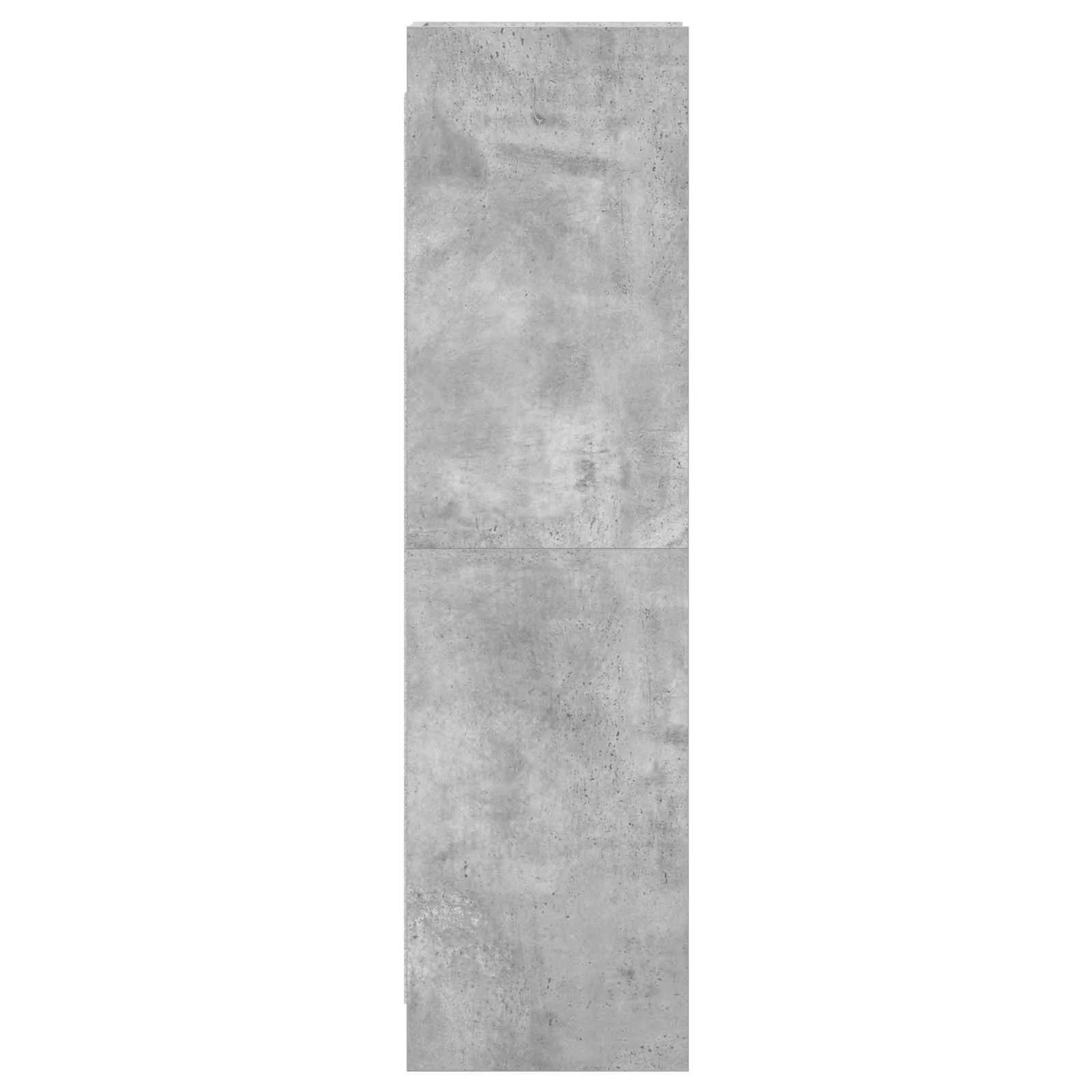 Knjižna omara Betonsko siva 30 x 30 x 111 cm Inženirski les - slika 5