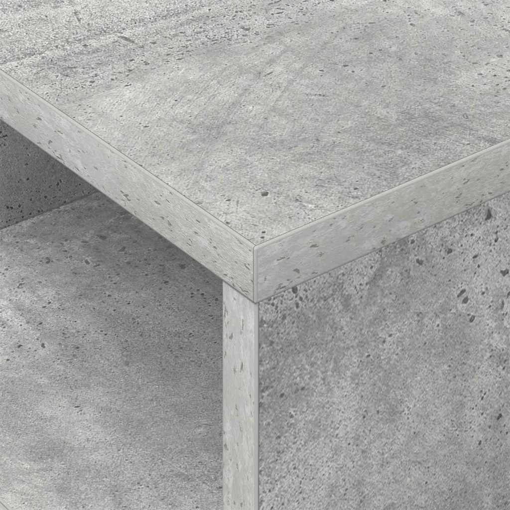Stranska miza 2 kos Betonsko siva 30,5 x 30 x 45 cm - slika 9