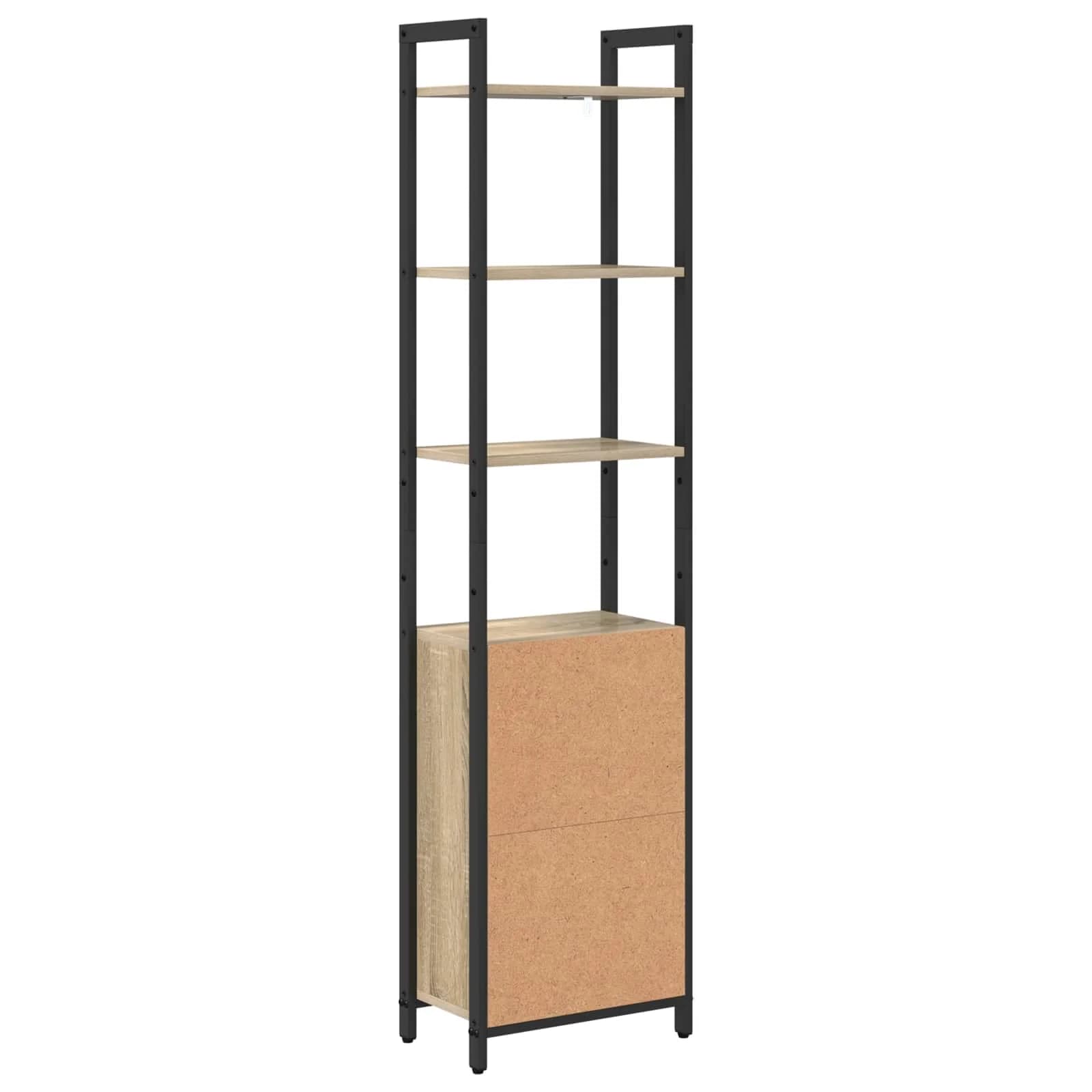 Knjigovni omar 6 nivojev 40 x 24 x 161 cm Inženirski les - slika 8