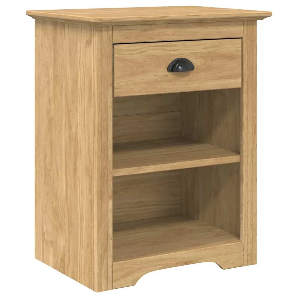 Nočna omarica BODO Medeno rjava 53 x 38,5 x 67 cm - slika 2