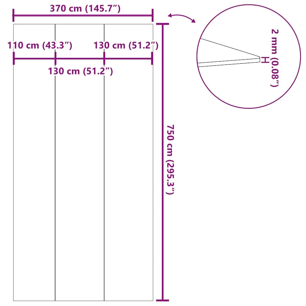 Podloga za bazen svetlo siva 750x370 cm poliestrski geotekstil - slika 9