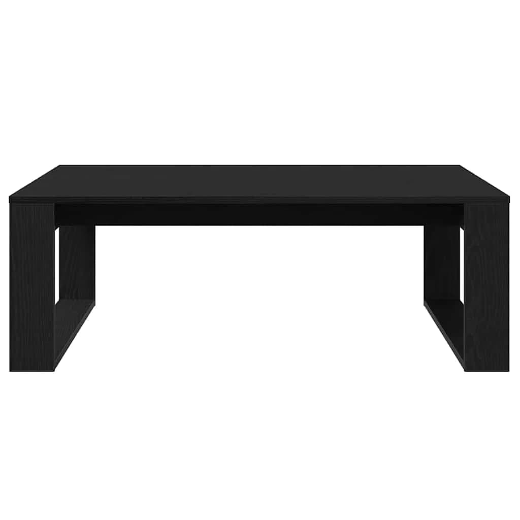 Klubska miza Črna Orehovina 100 x 100 x 35 cm Inženirski les - slika 6