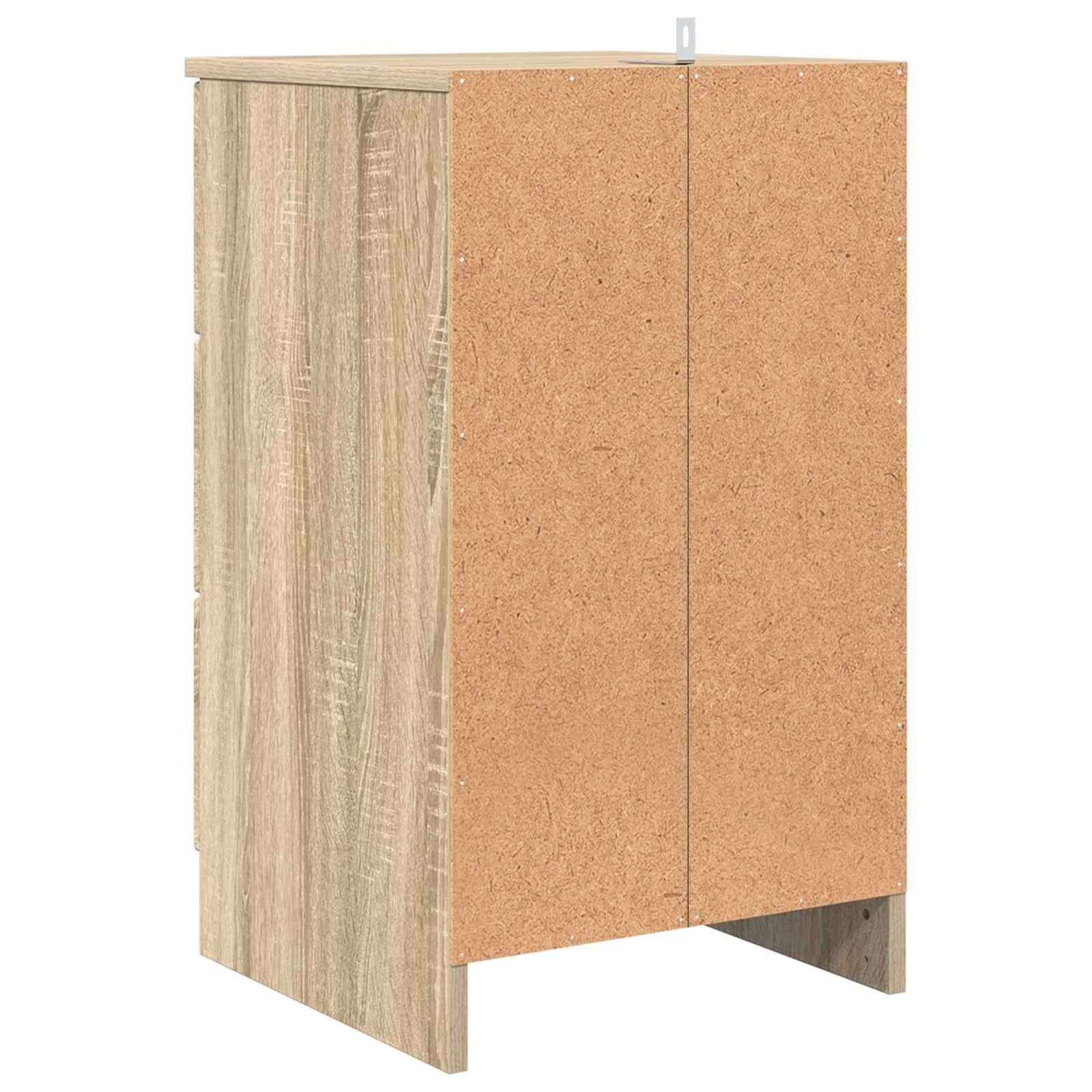 Nočna omarica sonoma hrast 38 x 38 x 66 cm Inženirski les - slika 8