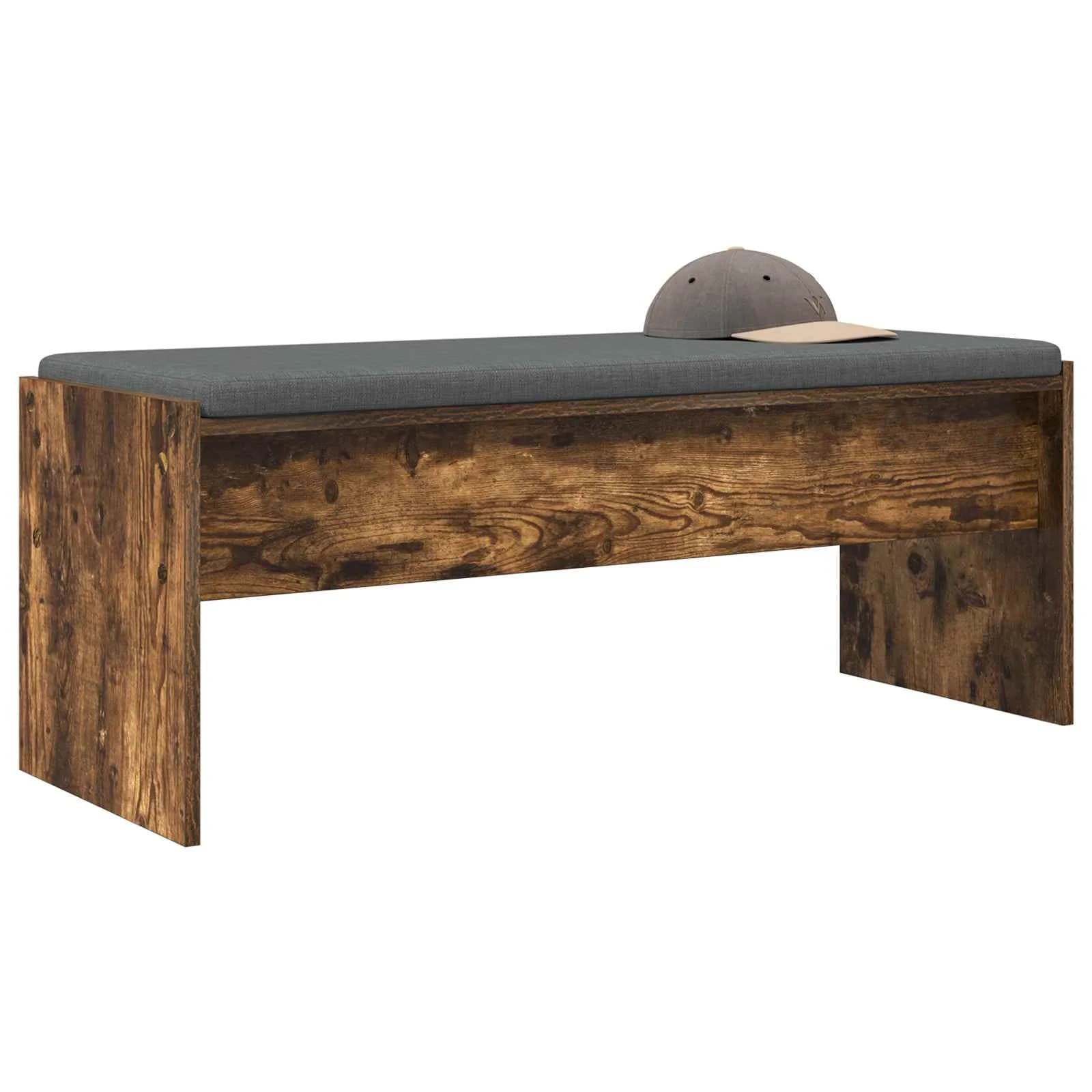 Haldna klop z blazino Dimljeni oreh 103 x 38 x 40 cm - slika 3