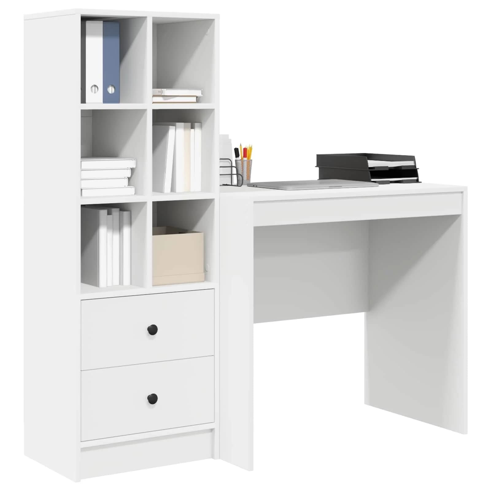 Miza Bela 125,5 x 50 x 127 cm 2 kos - slika 3