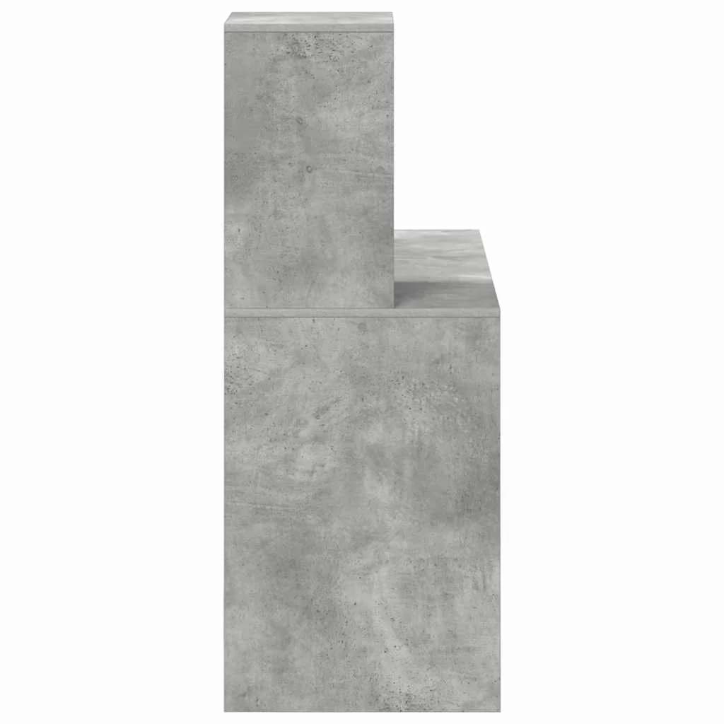 Miza Betonsko siva Inženirski les 102 x 50 x 124 cm - slika 6