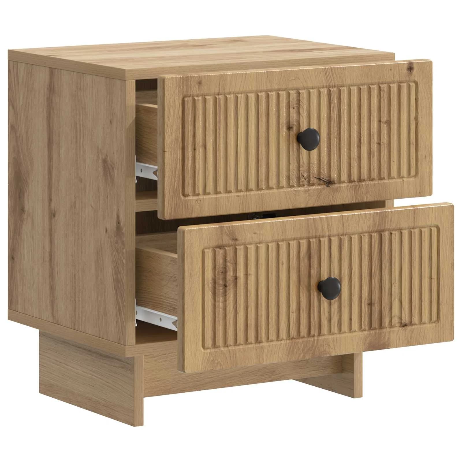 Nočna omarica Artisan hrast 43 x 34,5 x 47,5 cm Inženirski les - slika 4