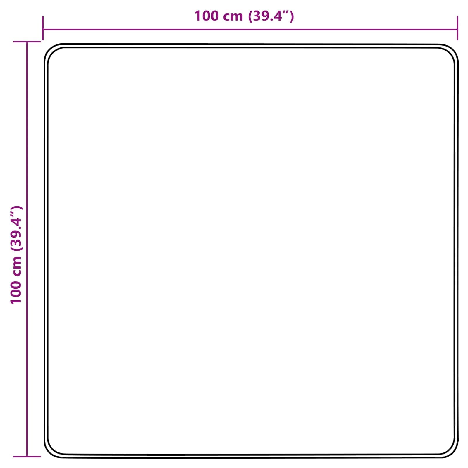 Preproga runner MARSA Peščena 100 x 100 cm Poliester in PVC - slika 7