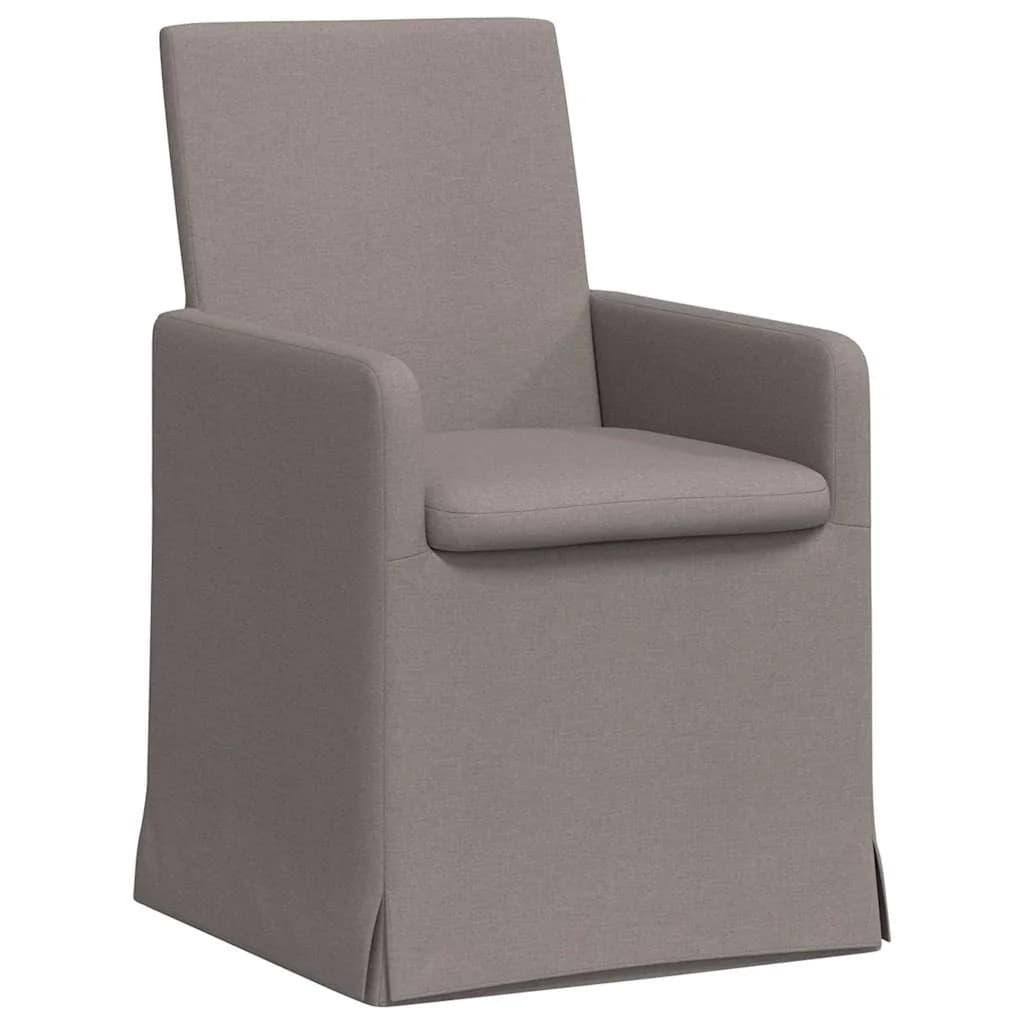 Jedilni stoli 2 kos blago Taupe 57 x 67 x 95 cm - slika 2
