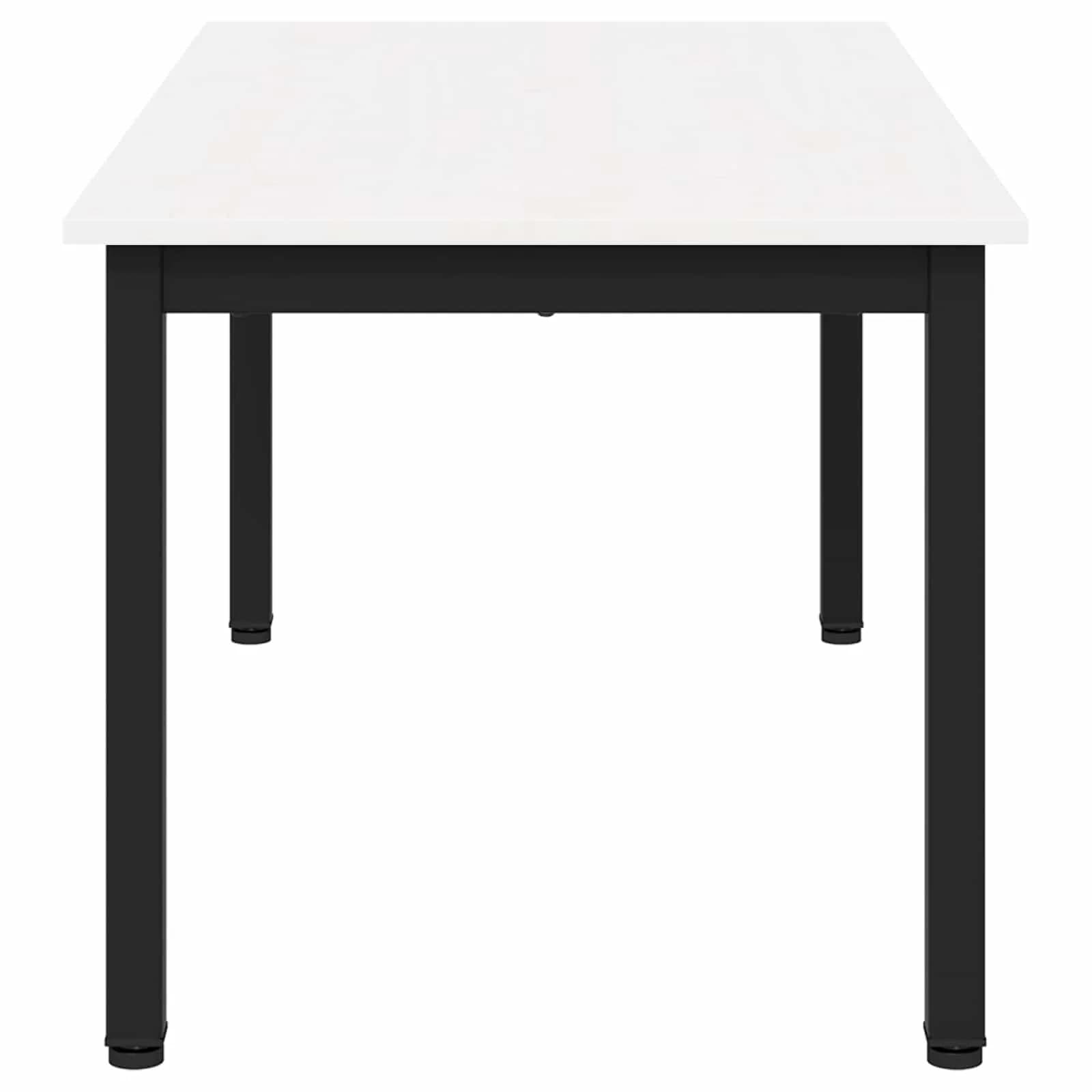 Klubska miza Bela 100 x 50 x 45 cm Masivno borovo les - slika 6