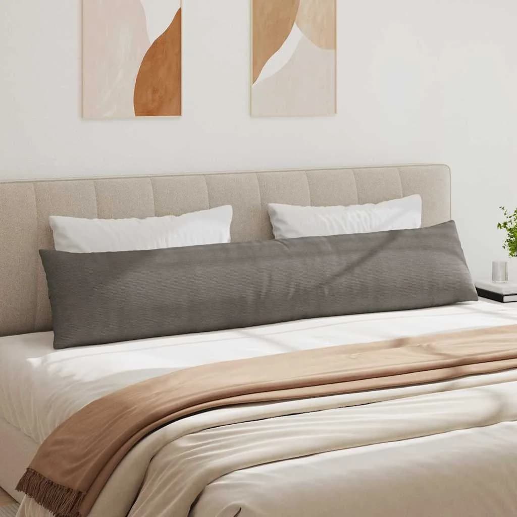 Blazine za kavč 2 pcs Svetlo siva 200 x 40 cm Žametna tkanina - slika 4