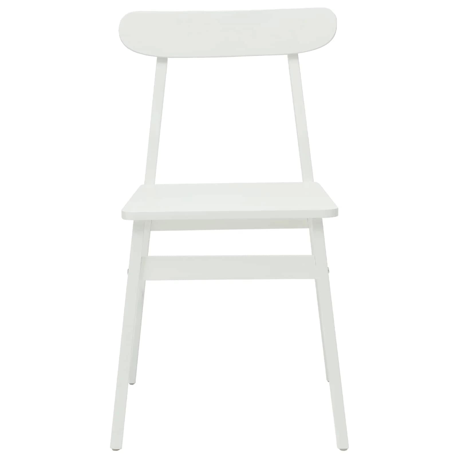 Jedilni stol 2 kos Masivno gumovo les Bela 43 x 44,5 x 77 cm - slika 5