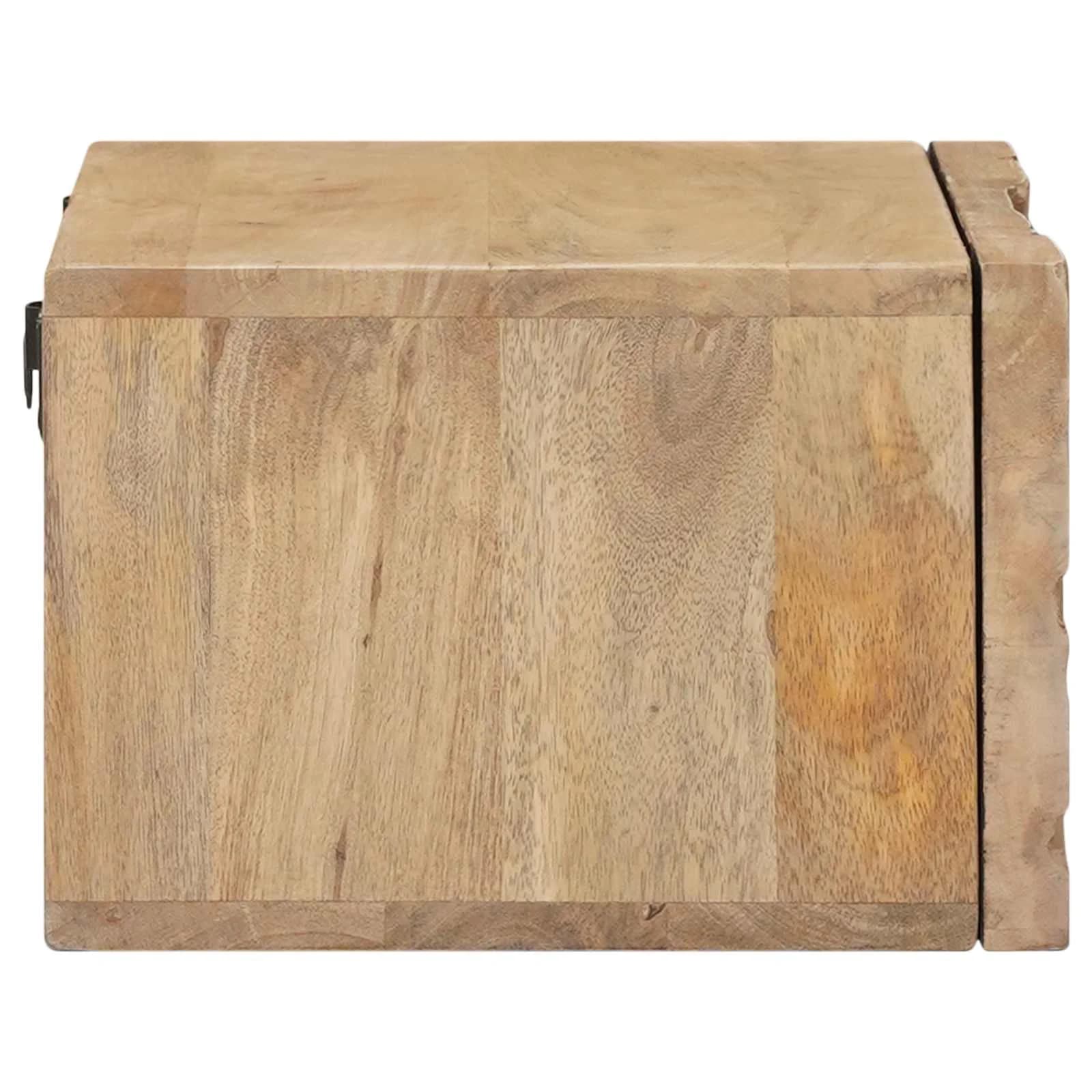 Ročno izdelana nočna omarica Teak rjava 40 x 30 x 20 cm - slika 6