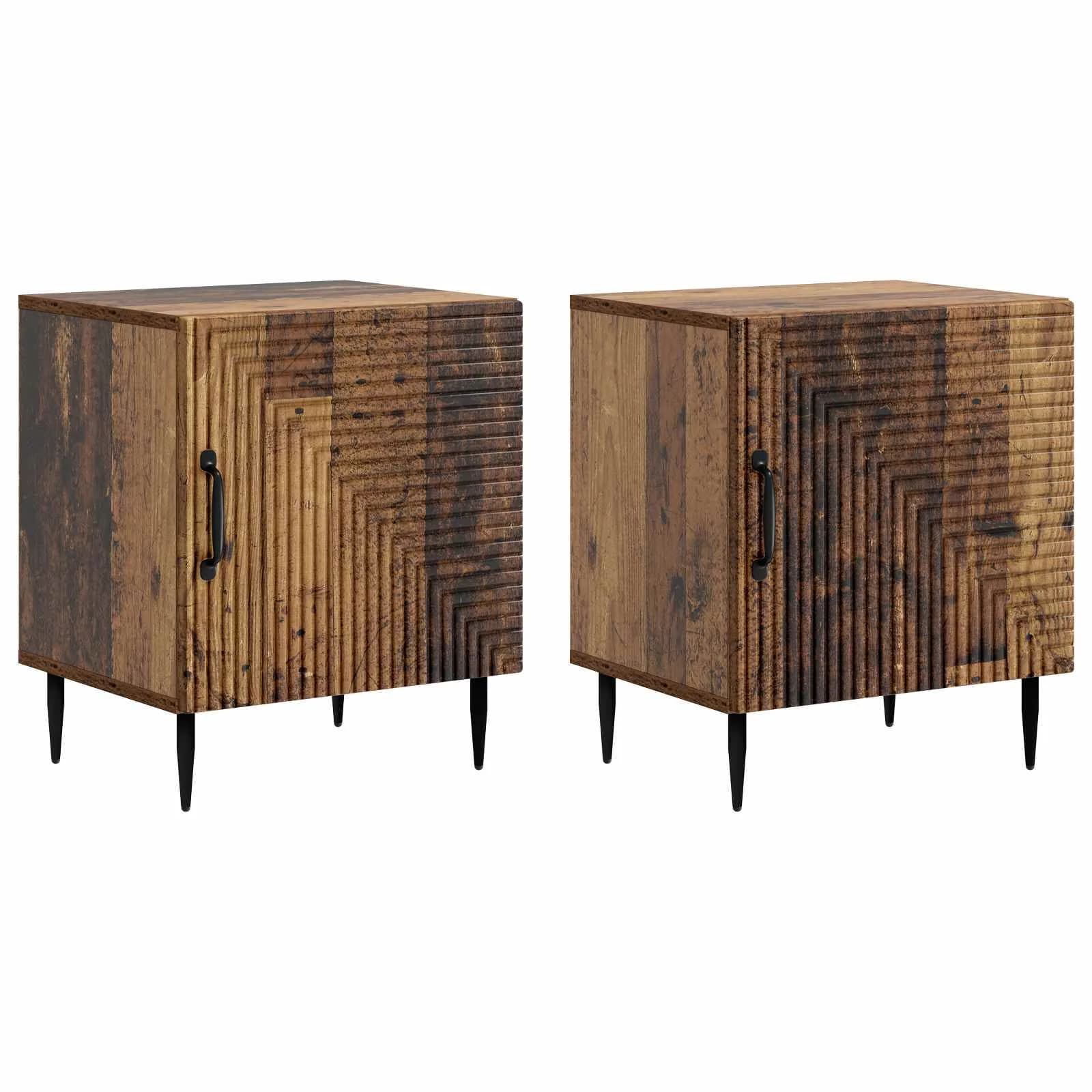Nočna omarica 2 kos Star les 43 x 34,5 x 50 cm Inženirski les - slika 2