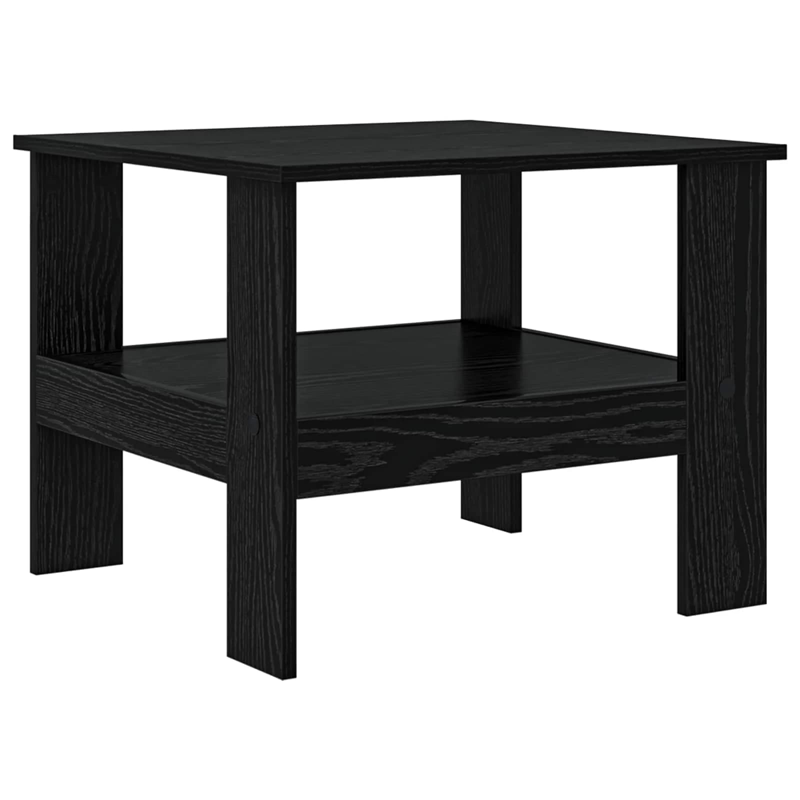 Klubska miza Črna Orehovina 57 x 55 x 45 cm Inženirski les - slika 2