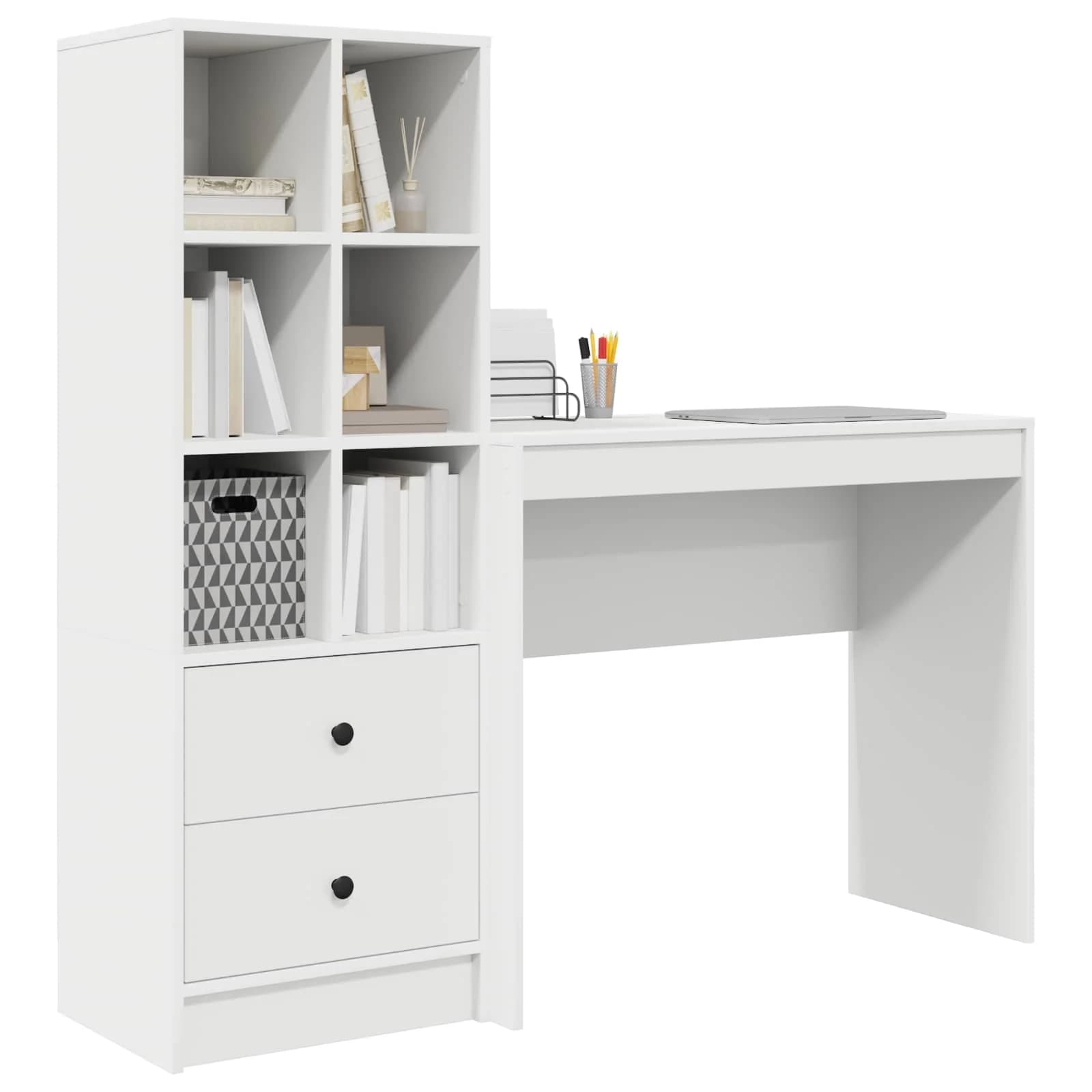 Miza Bela 135,5 x 40 x 127 cm 2 kos - slika 3