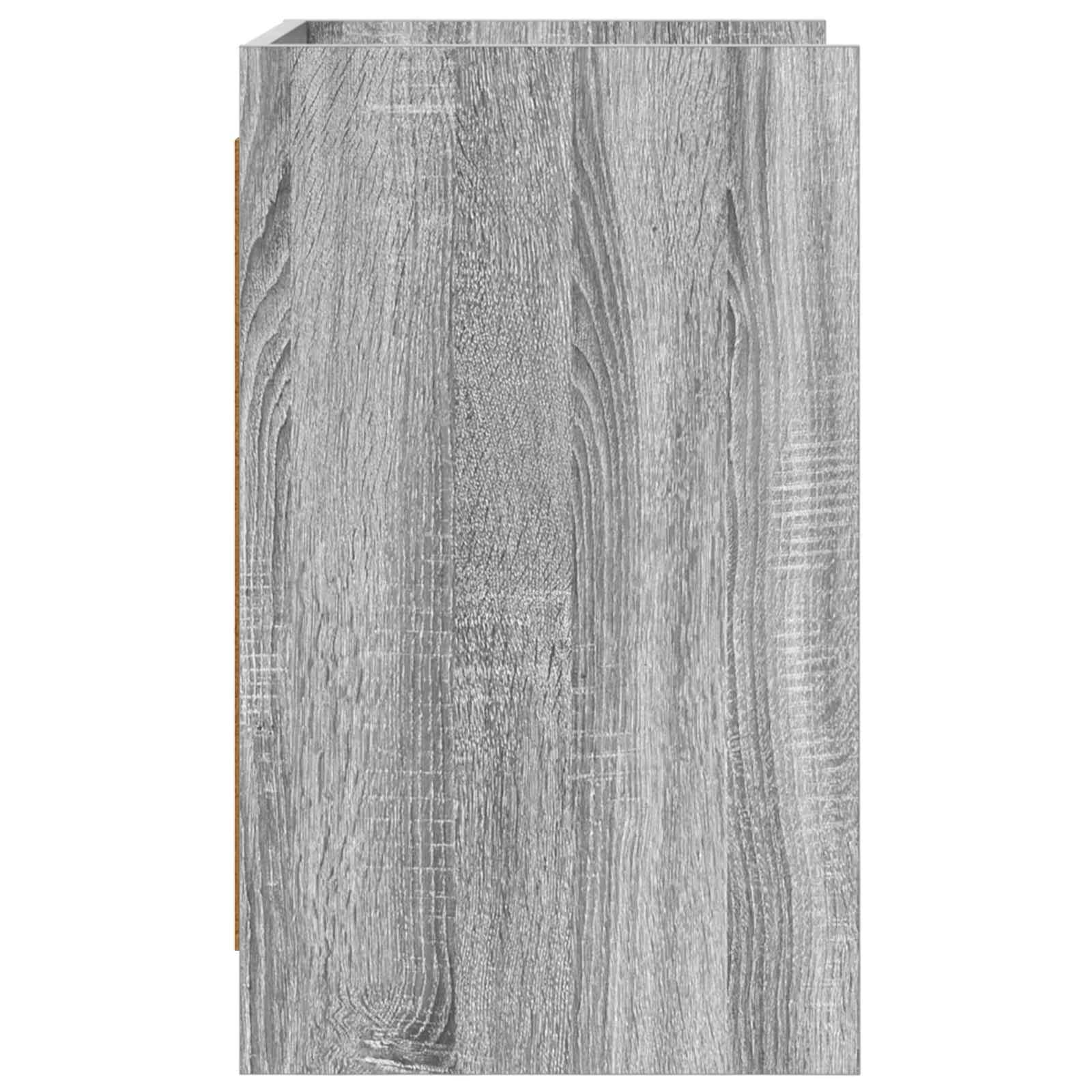 Posteljne mize 2 kos Siva Sonoma 40 x 36 x 60 cm Inženirski les - slika 5