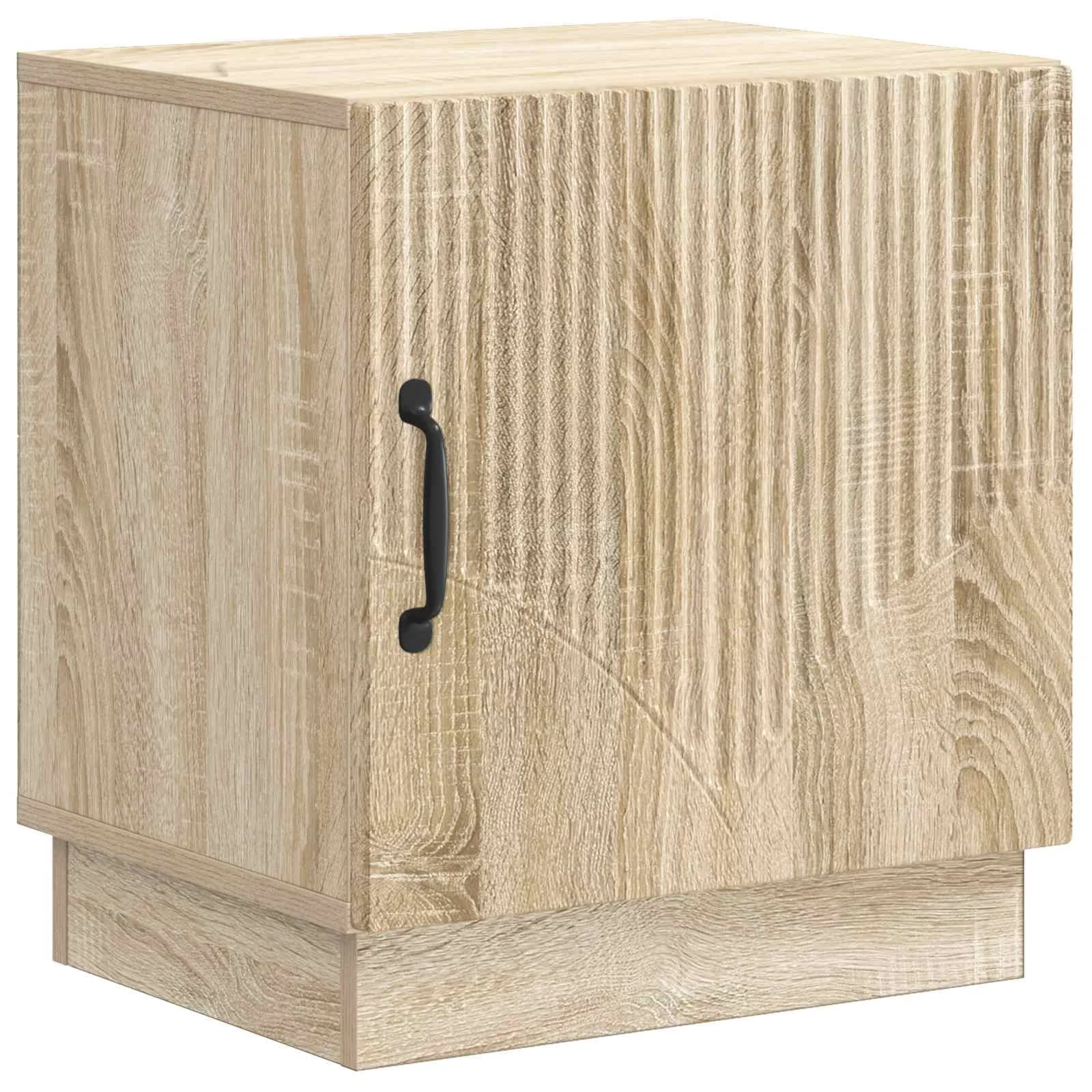 Nočna omarica Sonoma hrast 43 x 34,5 x 47 cm Inženirski les - slika 2