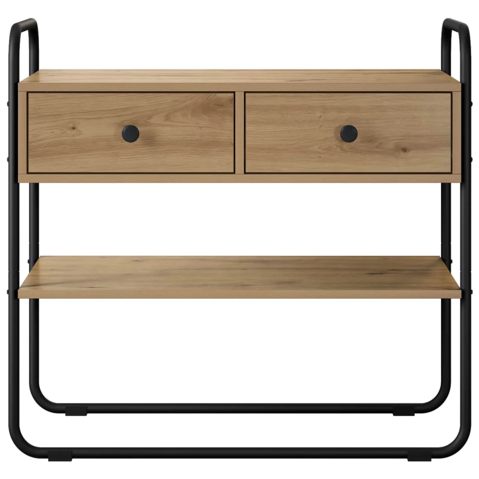 Konzolna miza Artisan hrast 80 x 40 x 75 cm Inženirski les - slika 5