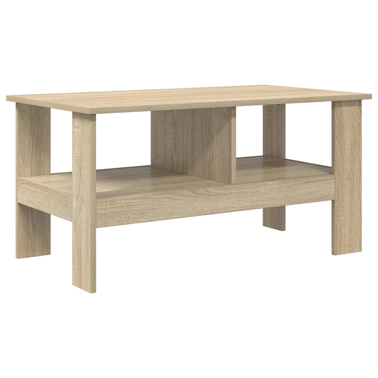 Klubska miza Sonoma hrast 90 x 50 x 45 cm Inženirski les - slika 2