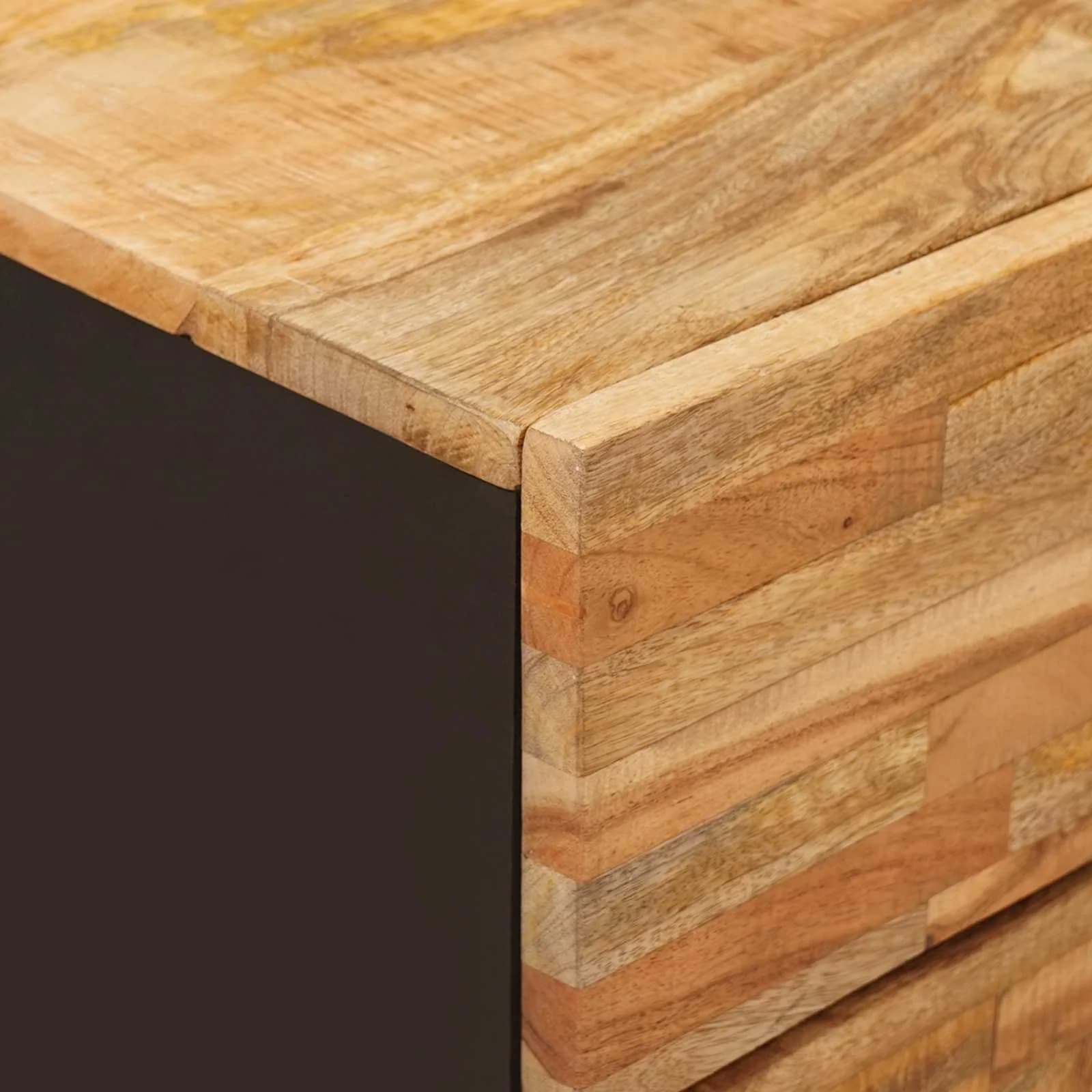 Posteljna omarica Rjava 50 x 33 x 60 cm Masiven les manga - slika 6