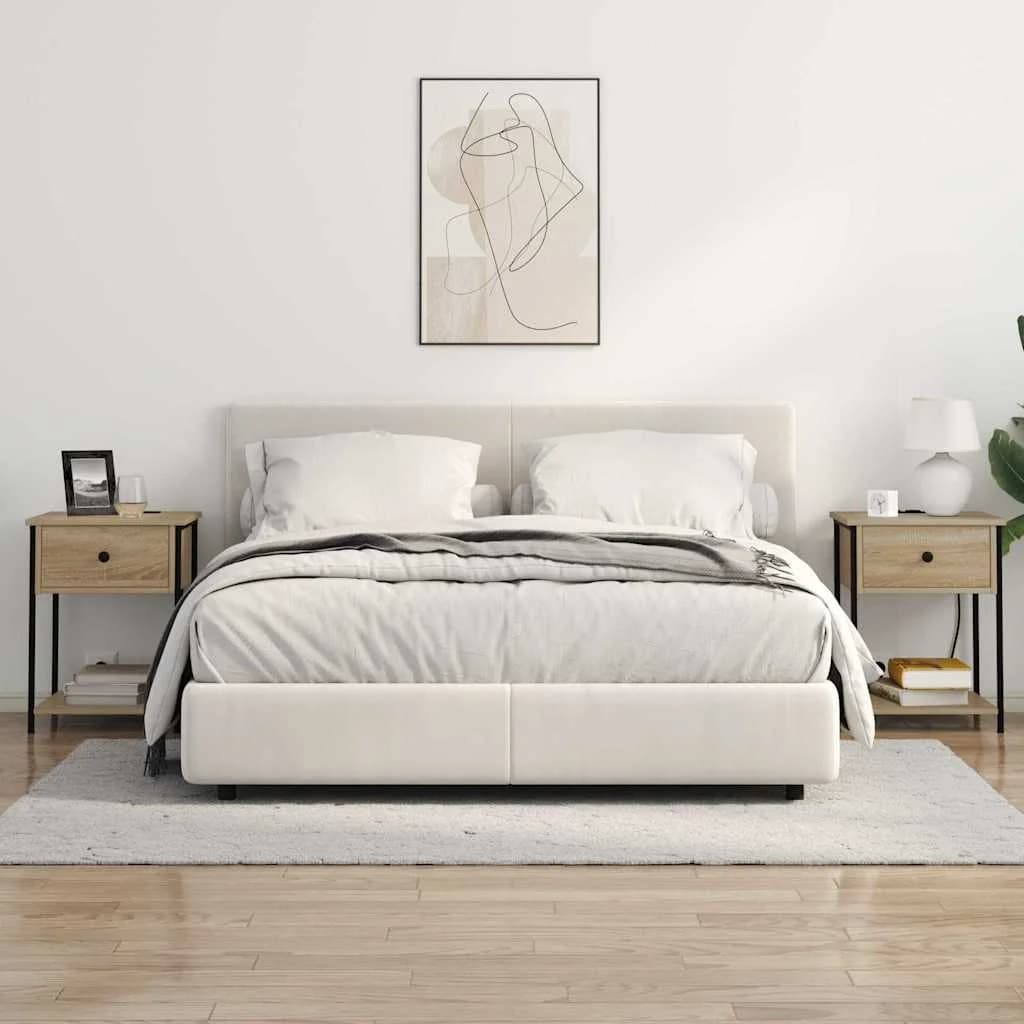 Nočna omarica 2 kos Sonoma hrast 42 x 41 x 56 cm Inženirski les - slika 4