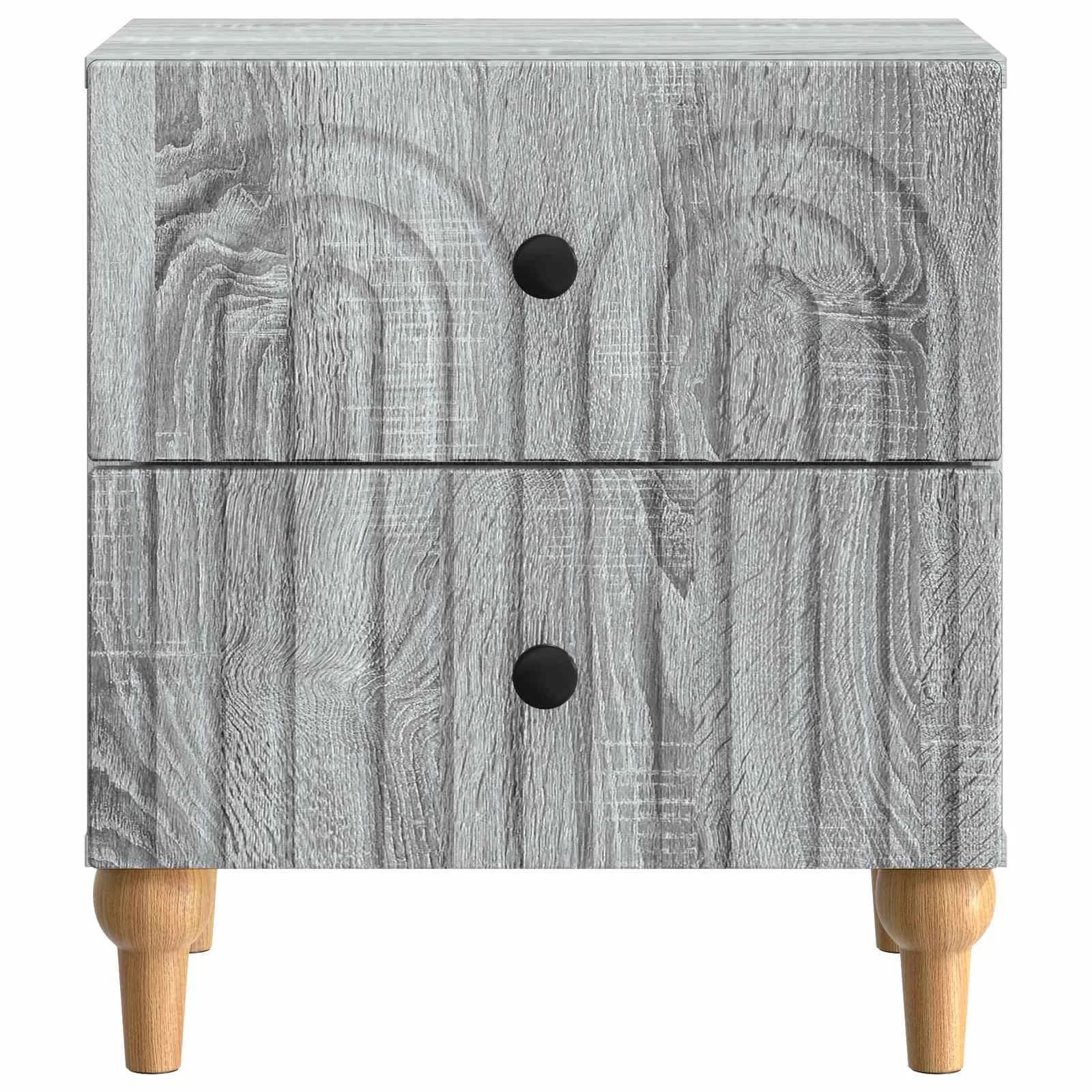 Nočna omarica Siva Sonoma 43 x 34,5 x 48 cm Inženirski les - slika 5
