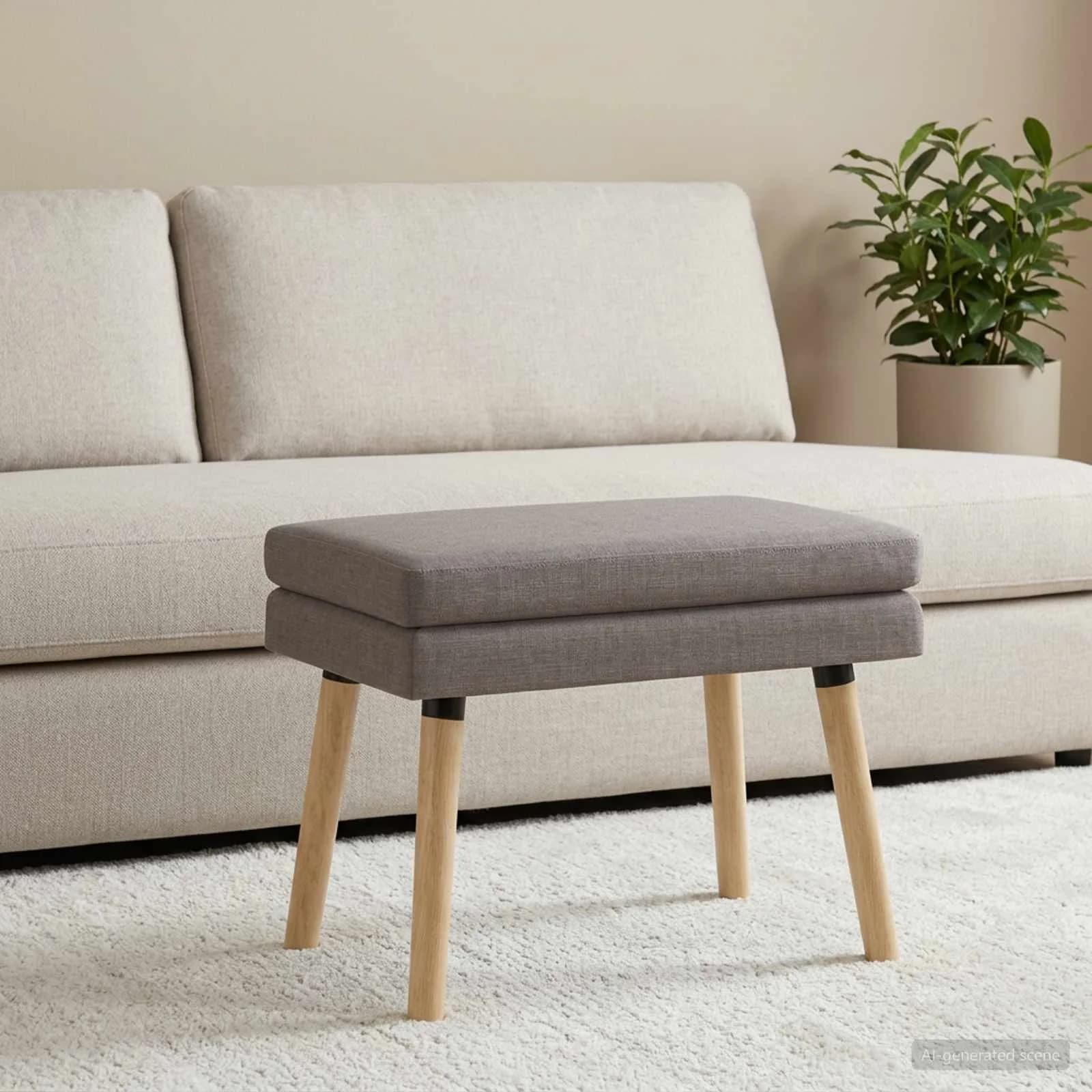 Dvojna klop Taupe 60 x 40 x 46 cm Blago - slika 3