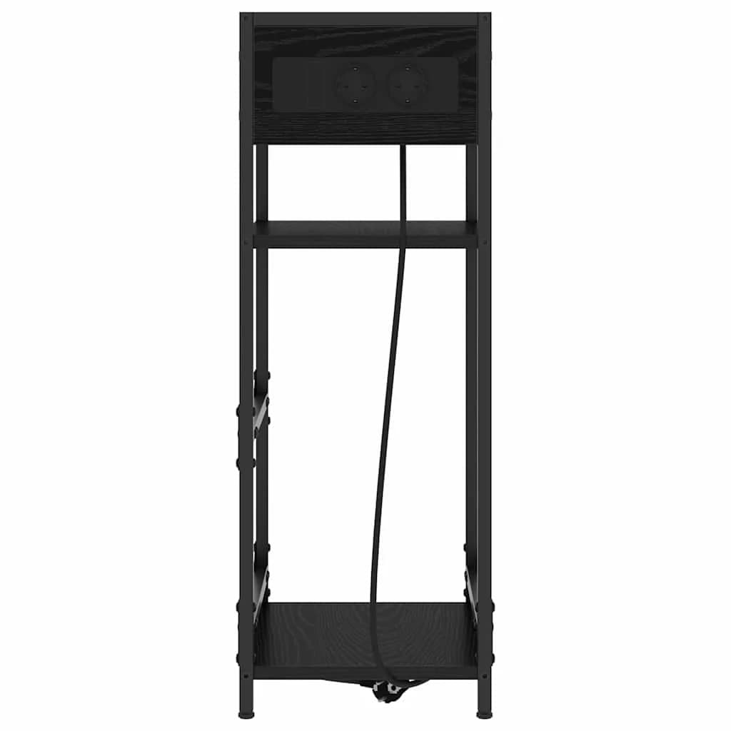 Nočna omarica Črna Orehovina 40 x 27 x 76 cm Inženirski les - slika 6