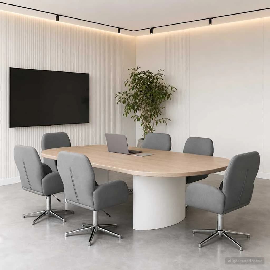 Vrteči pisarniški stoli 6 kos 54 x 58 x 90 cm Temno siva Blago