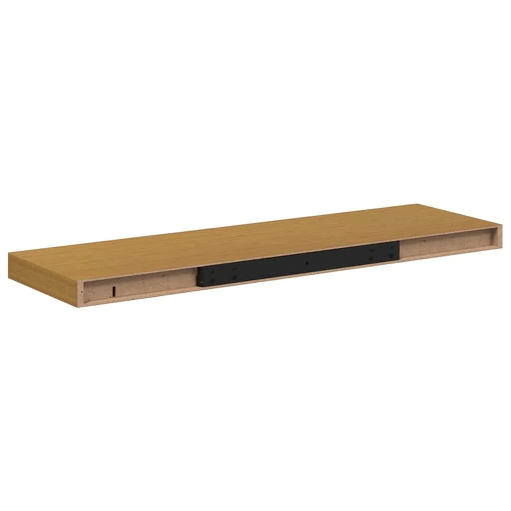 Stenska polica Montaža za steno 4 kos Bež 90 x 23,5 x 3,8 cm - slika 9