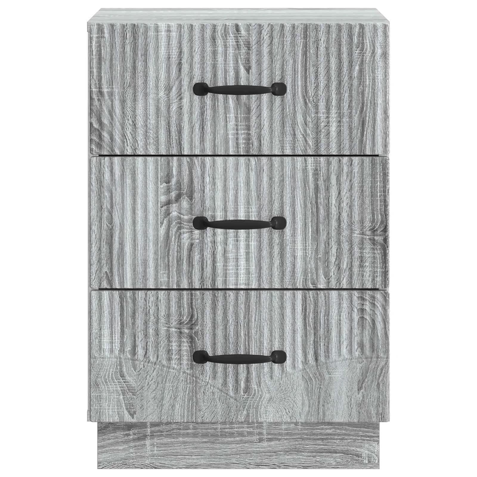 Nočna omarica Siva Sonoma 43 x 41 x 63,5 cm Inženirski les - slika 5
