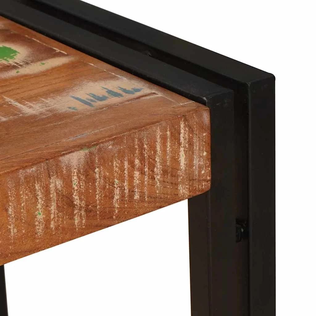 Konzolna miza večbarvno 90 x 33 x 75 cm Trdna obnovljena les - slika 6