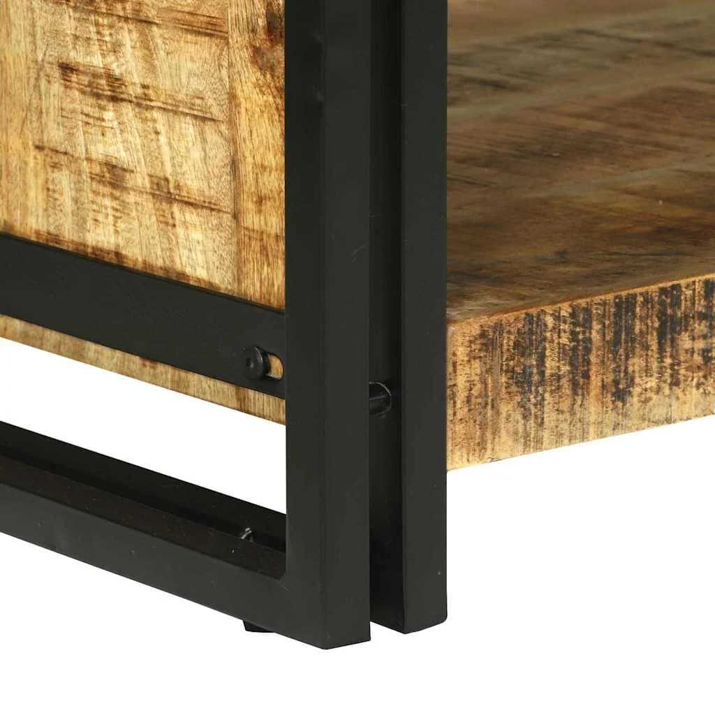 Klubska miza Rjava 120 x 50 x 38 cm Masiven les manga - slika 8