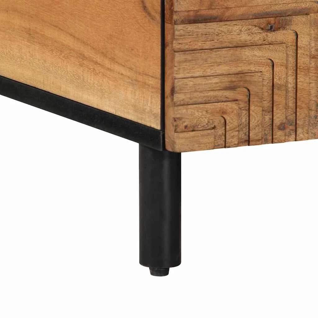 Klubska miza Rjava 80 x 54 x 40 cm Masiven les akacije - slika 8
