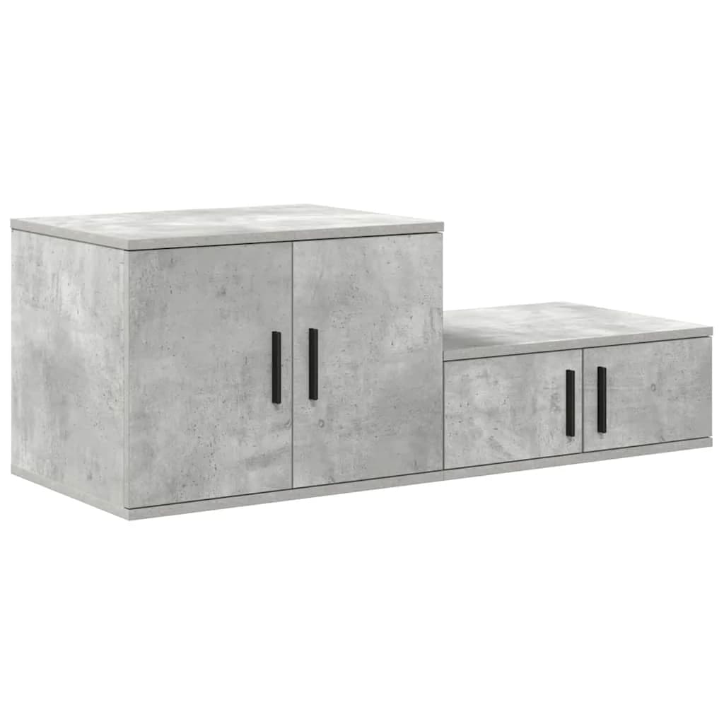 Omarica za shranjevanje 2 kos Betonsko siva 127 x 41 x 40 cm - slika 5